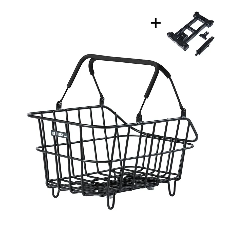 Basil Cento Alu MIK - eBike Basket - Black