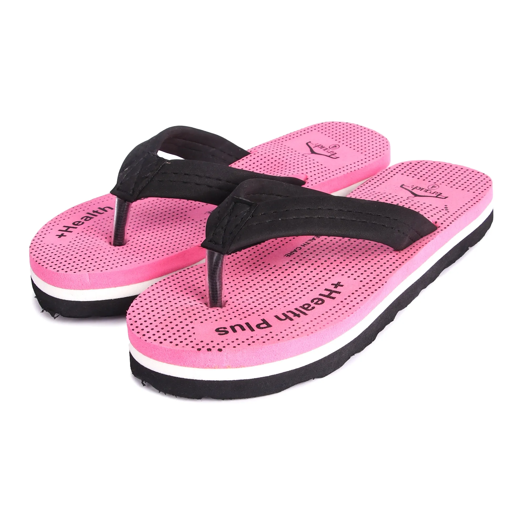 Brauch Women's Pink Comfort Doctor Sole Orthopedic Slipper