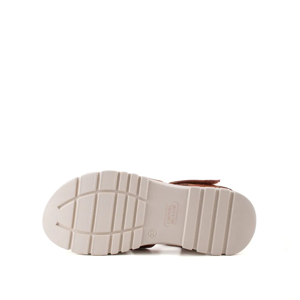camel active Women Harley Slip-On Sandal - 782303-DZ01SV-3-BROWN