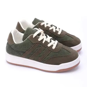 Corduroy Retro Sneakers-Green