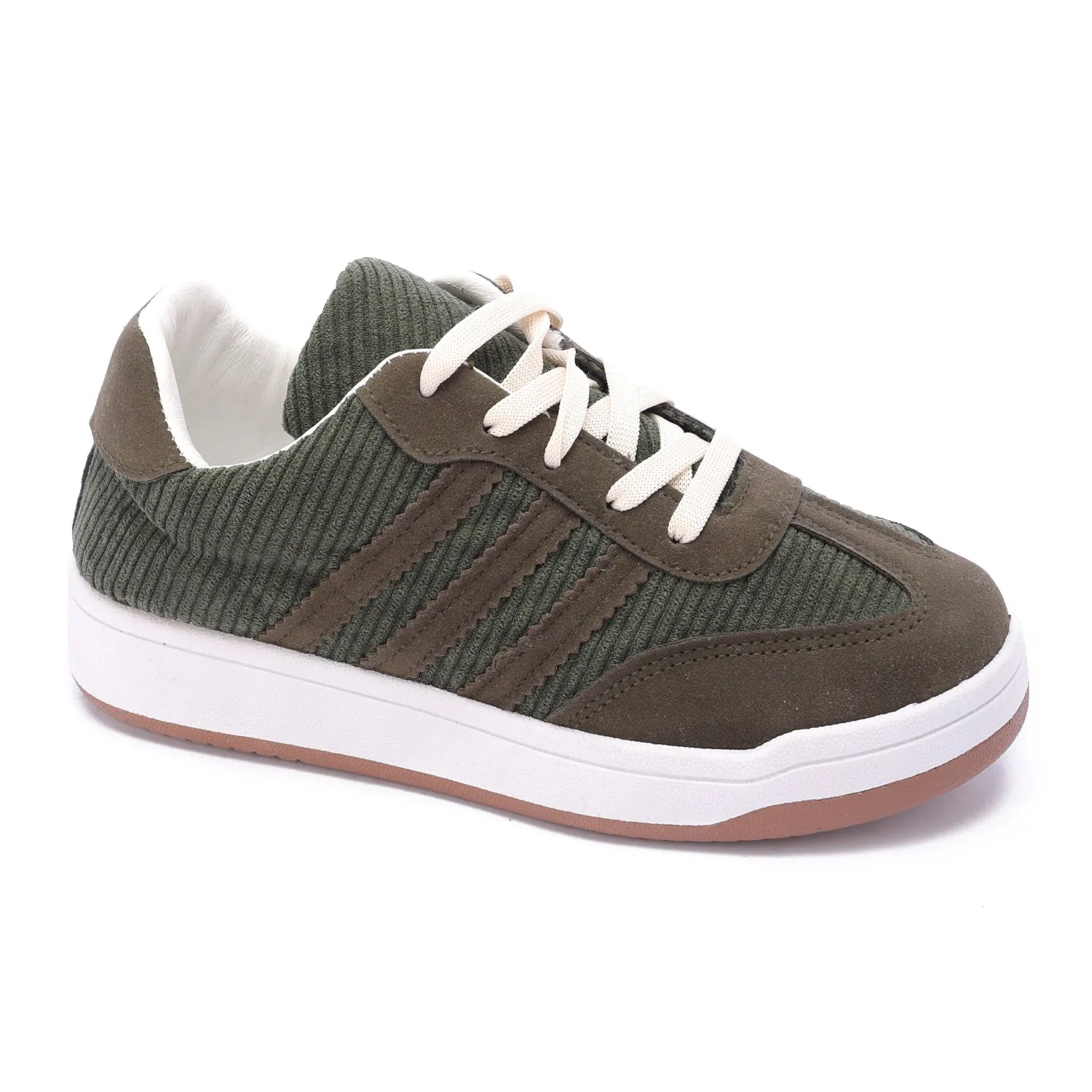Corduroy Retro Sneakers-Green