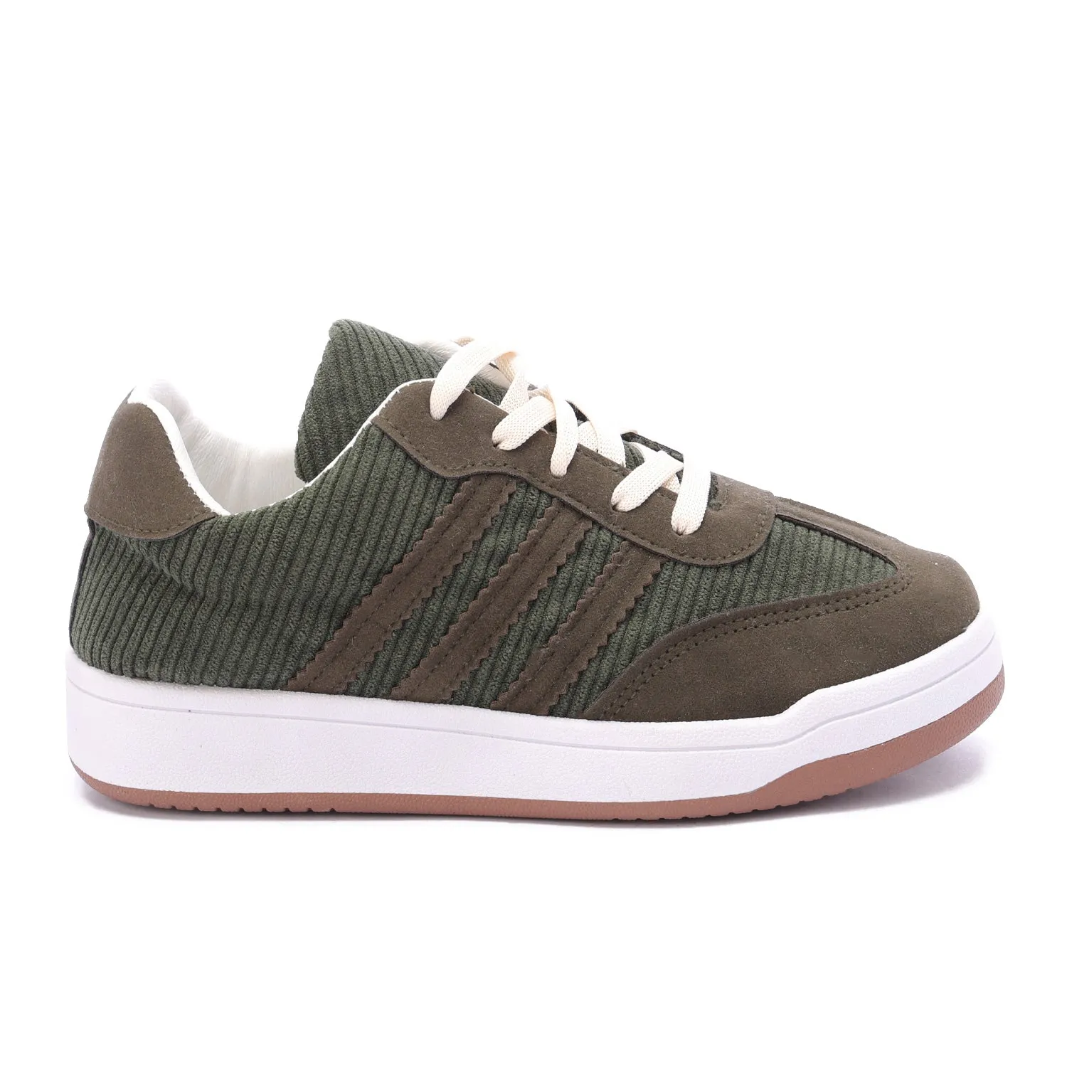 Corduroy Retro Sneakers-Green