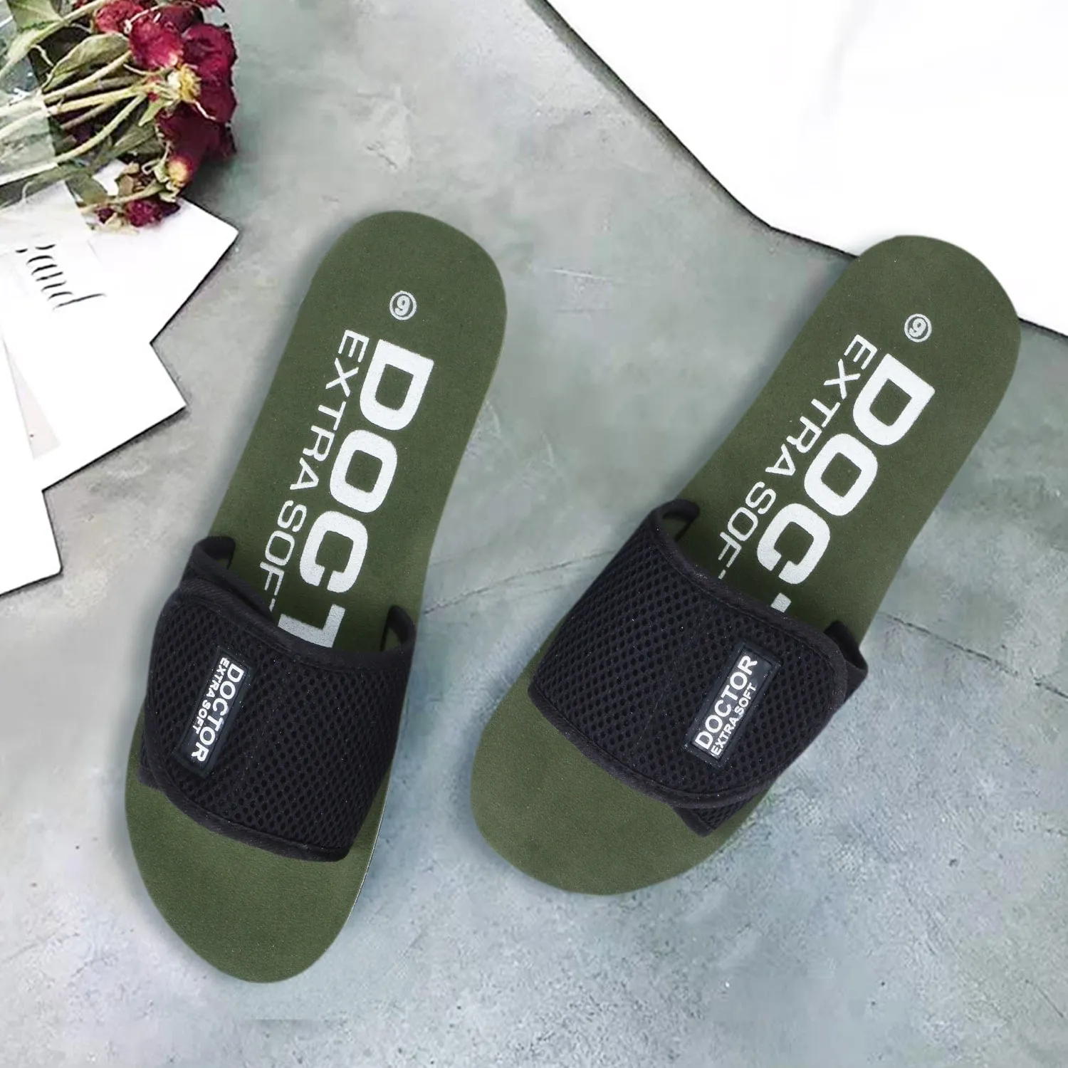 DOCTOR EXTRA SOFT Women's Slippers/Flip-flops D-17 For Ankle & Heel Pain Relief