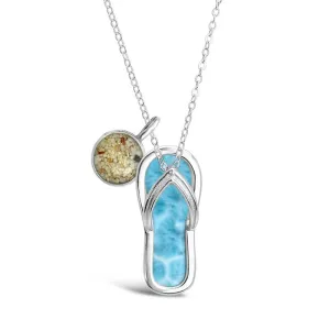 Dune Larimar Flip Flop and OCMD sand