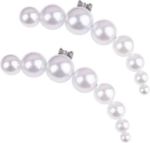 Framendino, 2 Pack Pearl Shoes Clips Wedding Shoe Buckles Clip Bridal Jewelry Decorations for High Heels Pumps Flats