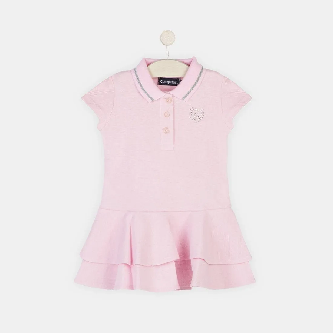 Girls Pink Polo Dress
