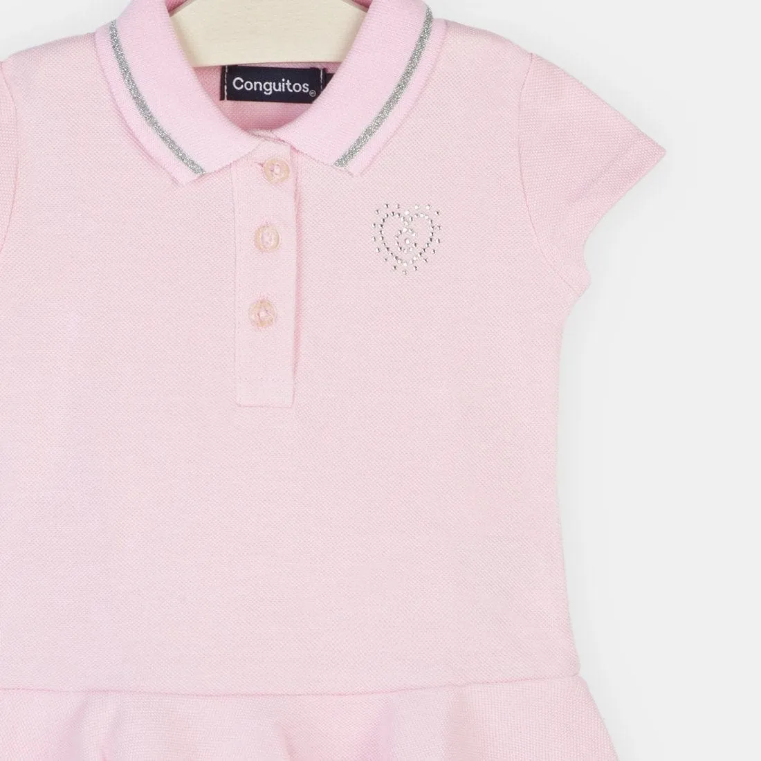 Girls Pink Polo Dress