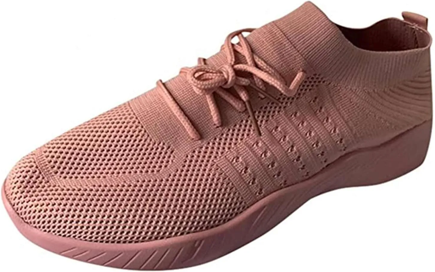 Ladmiple Womens Tennis Shoes Walking Casual Sneakers Knitted Mesh Lightweight Comfortable Slip Resistant Slip on Loafers