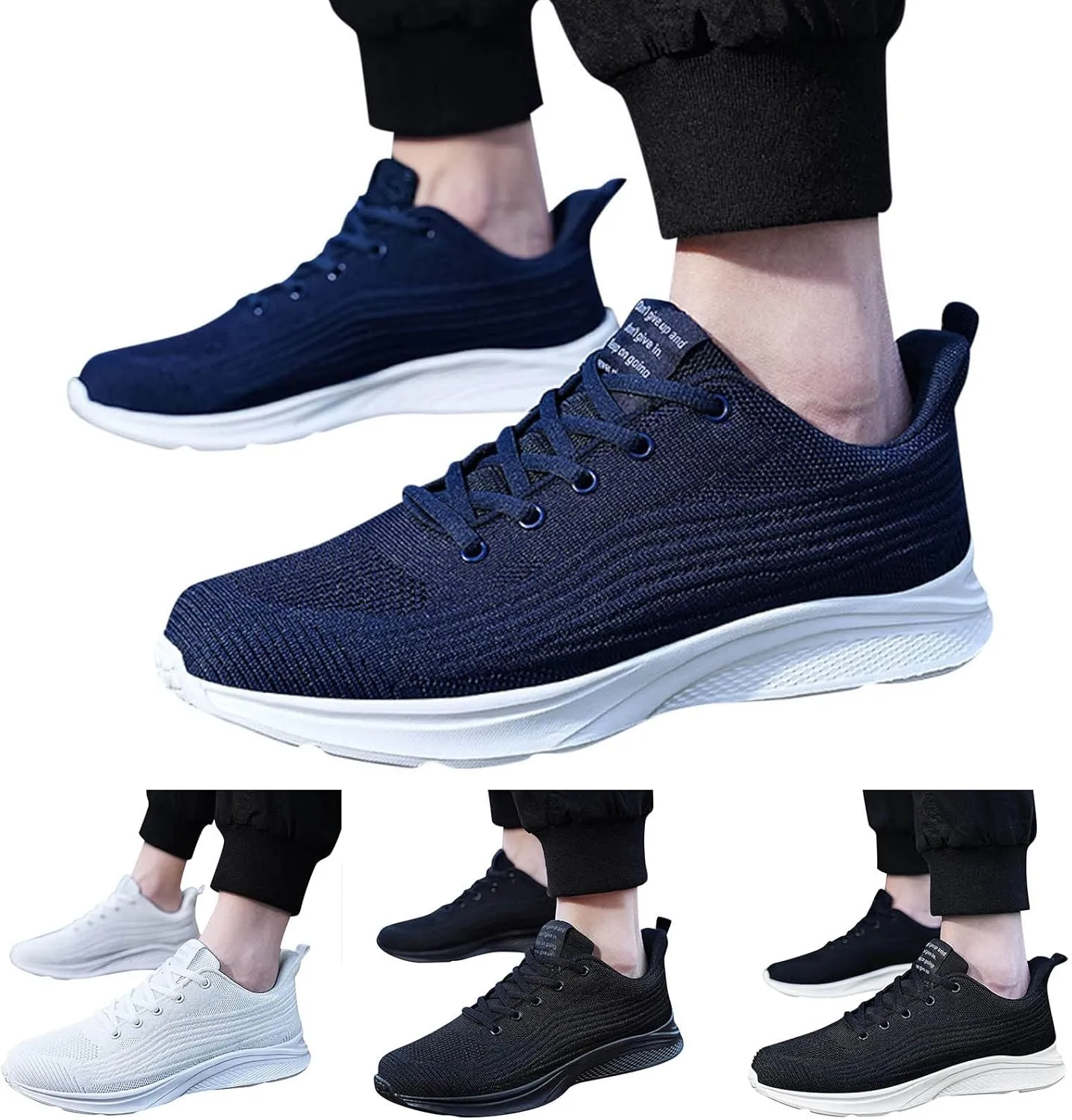 Mens Athletic Shoes Men's Sneakers Slip on Shoe for Men Shoe for Men Breathable Running Trail Sneaker