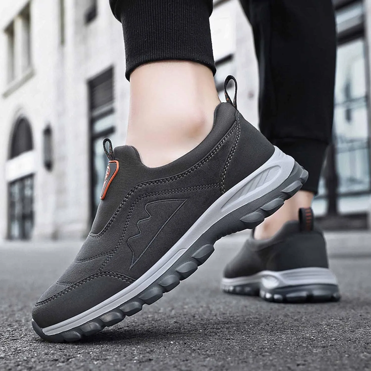 Men's Sneakers Couple Men's and Winter New Warm Elderly Non Slip Slip On Walking Shoes Fashion Lightweight Casual Shoes