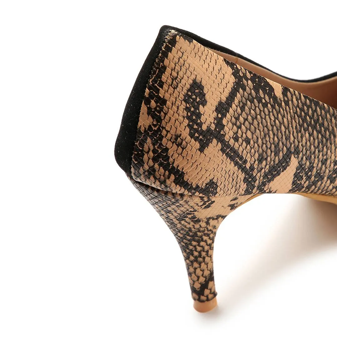 Meraki Snake Print Heels