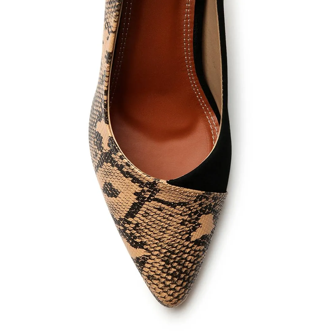 Meraki Snake Print Heels