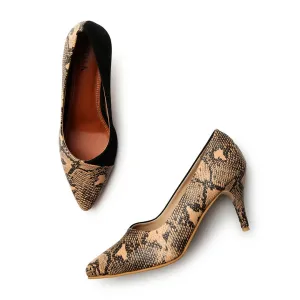 Meraki Snake Print Heels