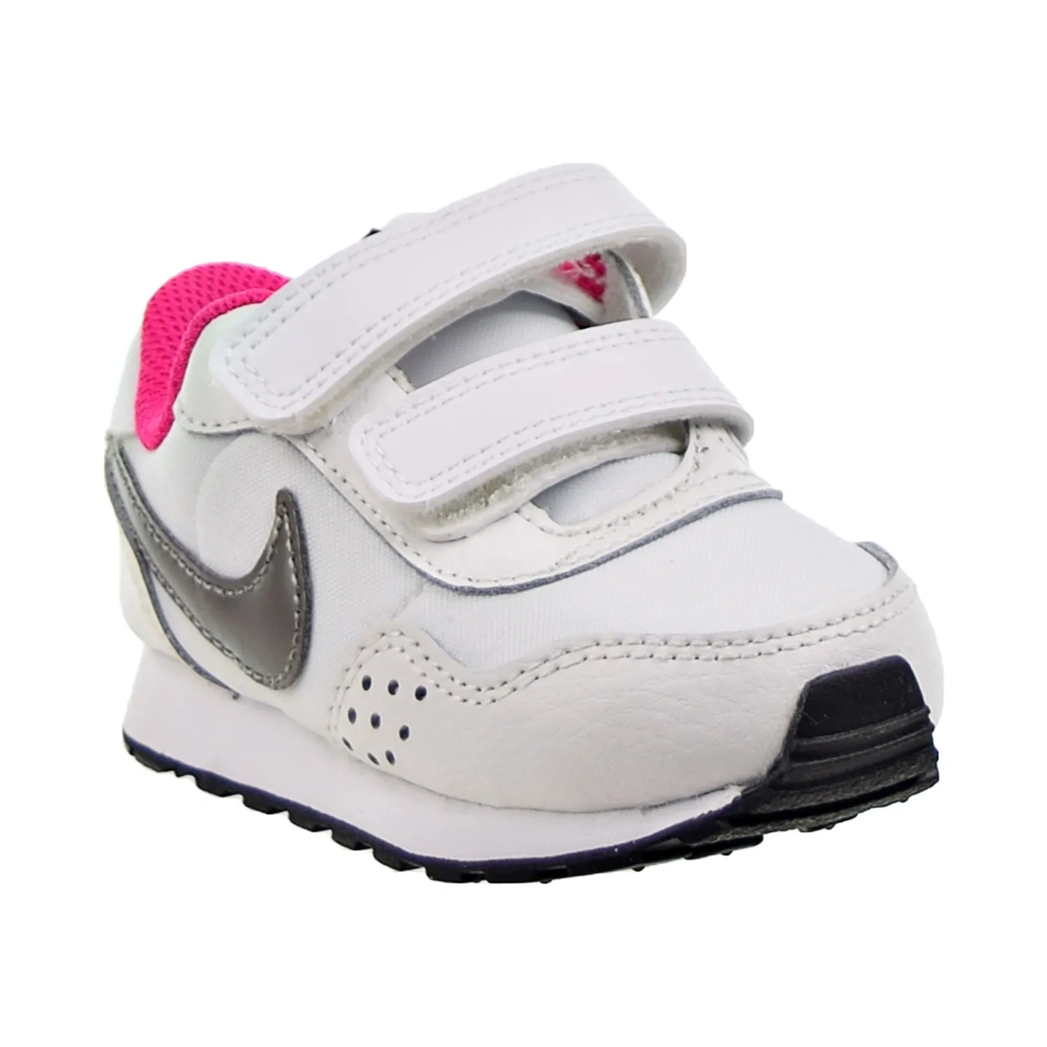 Nike MD Valiant (TD) Toddler's Shoes White-Black-Metallic Pewter
