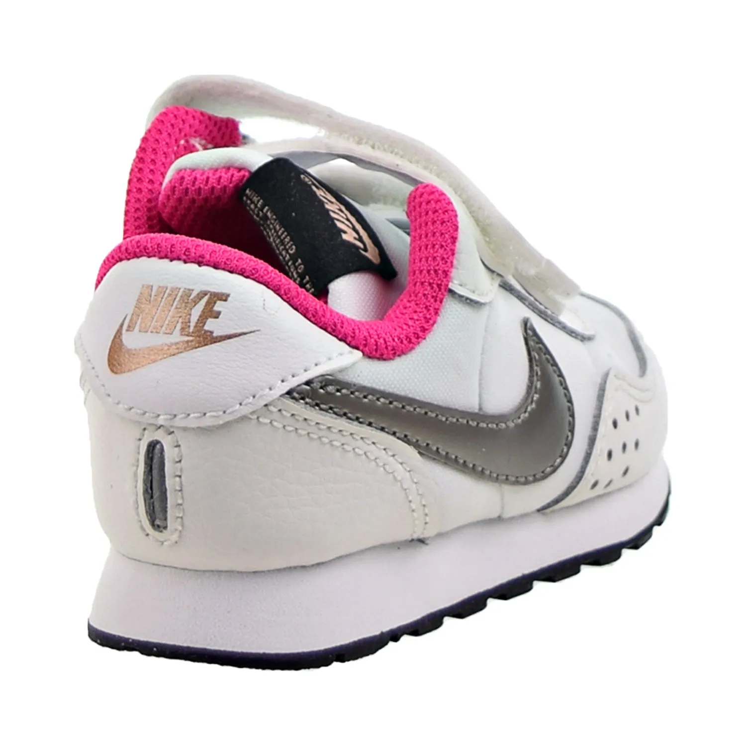 Nike MD Valiant (TD) Toddler's Shoes White-Black-Metallic Pewter