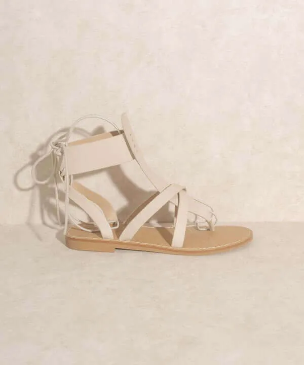 OASIS SOCIETY Blaze - Boho Lace-Up Sandals