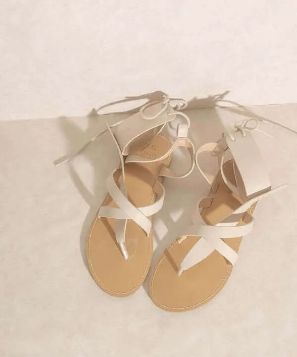 OASIS SOCIETY Blaze - Boho Lace-Up Sandals