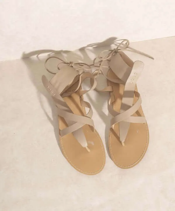 OASIS SOCIETY Blaze - Boho Lace-Up Sandals
