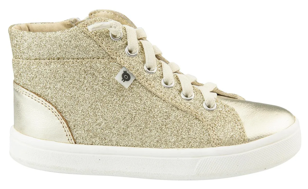 Old Soles Girl's and Boy's Ring Sneaker Shoe, Gold