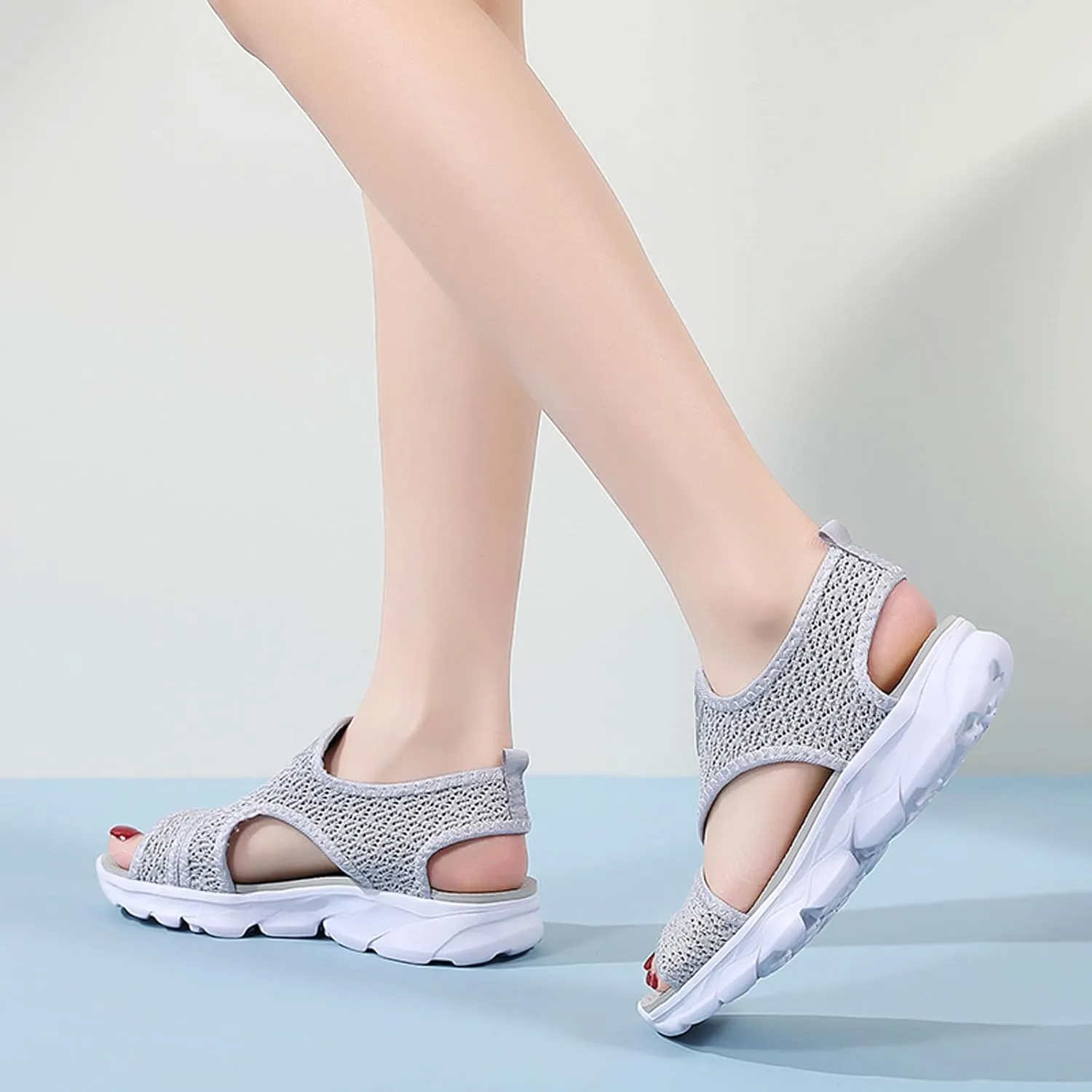 Platform Sandals for Women Featuring Foam Cushioned Insoles Summer Casual Flatform Platform Wedge Slides for Women
