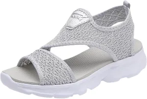 Platform Sandals for Women Featuring Foam Cushioned Insoles Summer Casual Flatform Platform Wedge Slides for Women