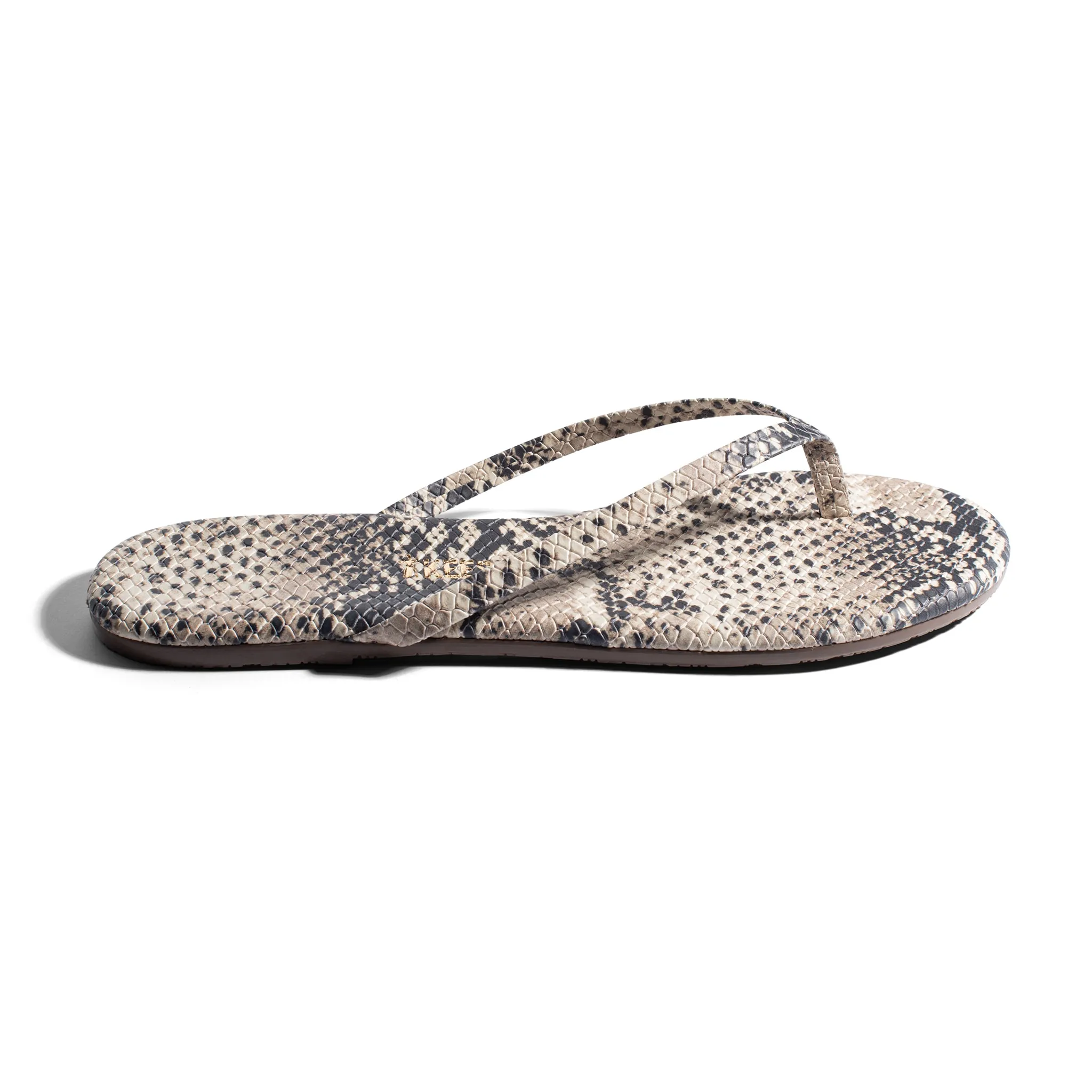 Tkees LILY Nudes flip-flops from vegan brazilian leather in Sand Snake
