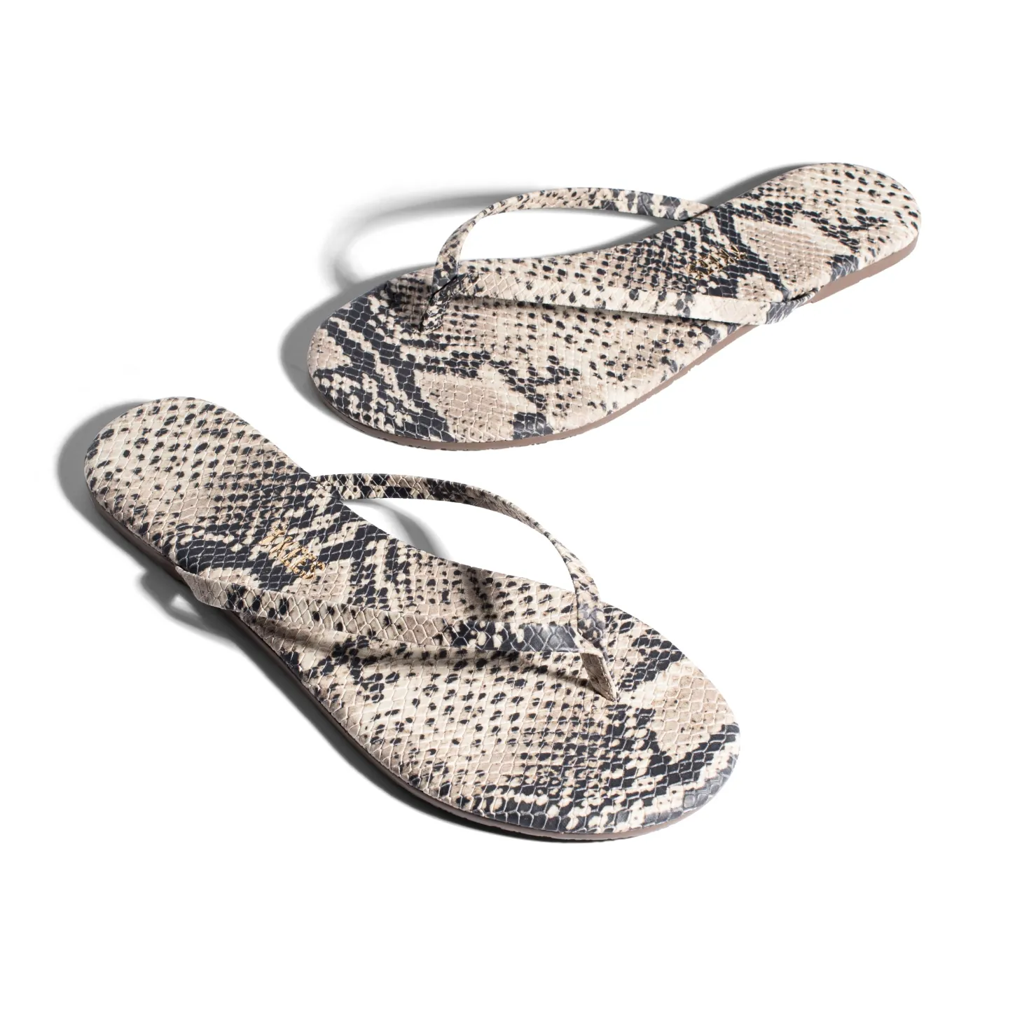 Tkees LILY Nudes flip-flops from vegan brazilian leather in Sand Snake