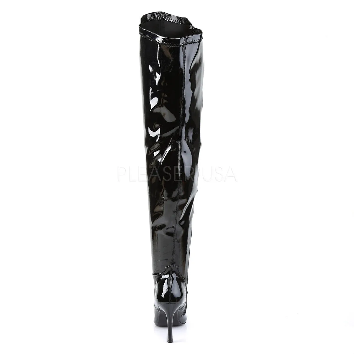 Wide Width Plus Size Thigh High Boots 3.75-inch Heel LUST3000X