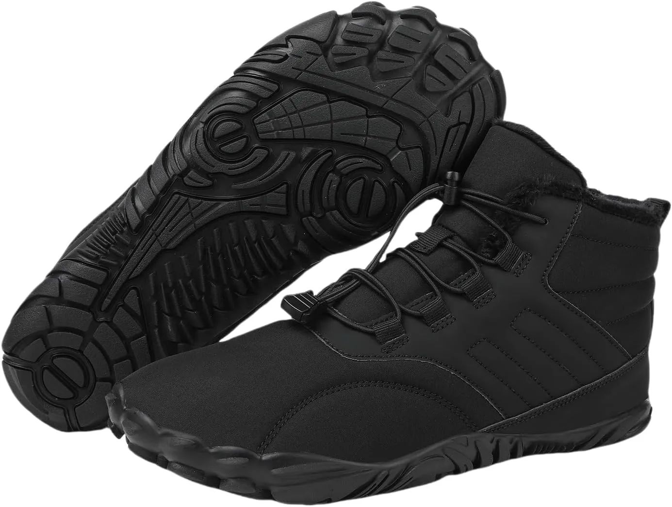 Womens Barefoot Shoes Casual Winter Snow Boots Waterproof Snow Boots Lightweight Fur Lined Shoes Trail Running Sneakers