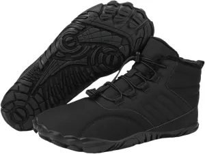 Womens Barefoot Shoes Casual Winter Snow Boots Waterproof Snow Boots Lightweight Fur Lined Shoes Trail Running Sneakers
