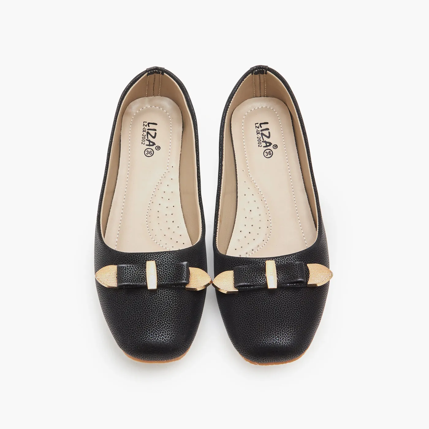 Women's Metallic Bow Pumps